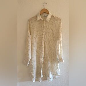 Zara Semi Sheer Organza Shirt